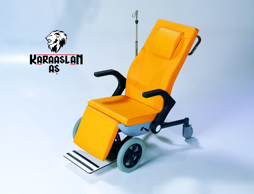 Hasta taşıma sandalyesi katlanabilir